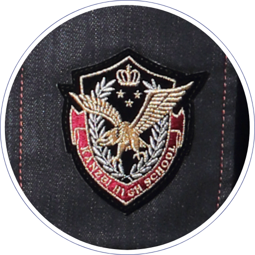 関西のシンボル「鷲」刺繍