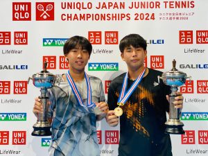 全日本ジュニアテニス選手権２０２４　男子ダブルス優勝！