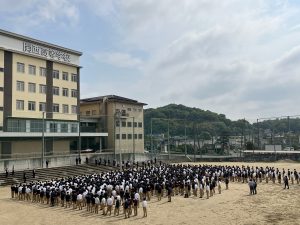 全校朝礼 実施！！