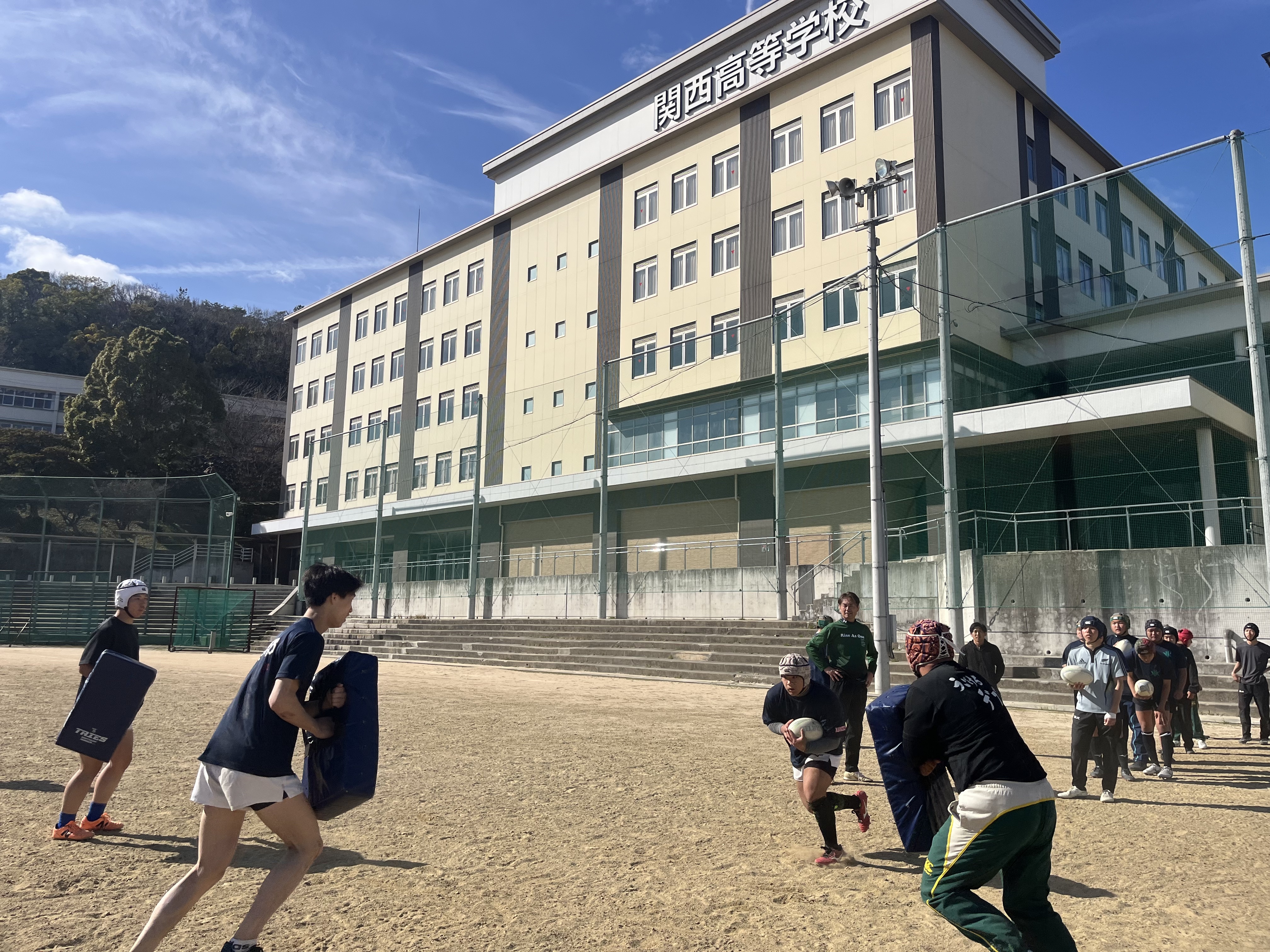 倉敷工業高校 合同練習